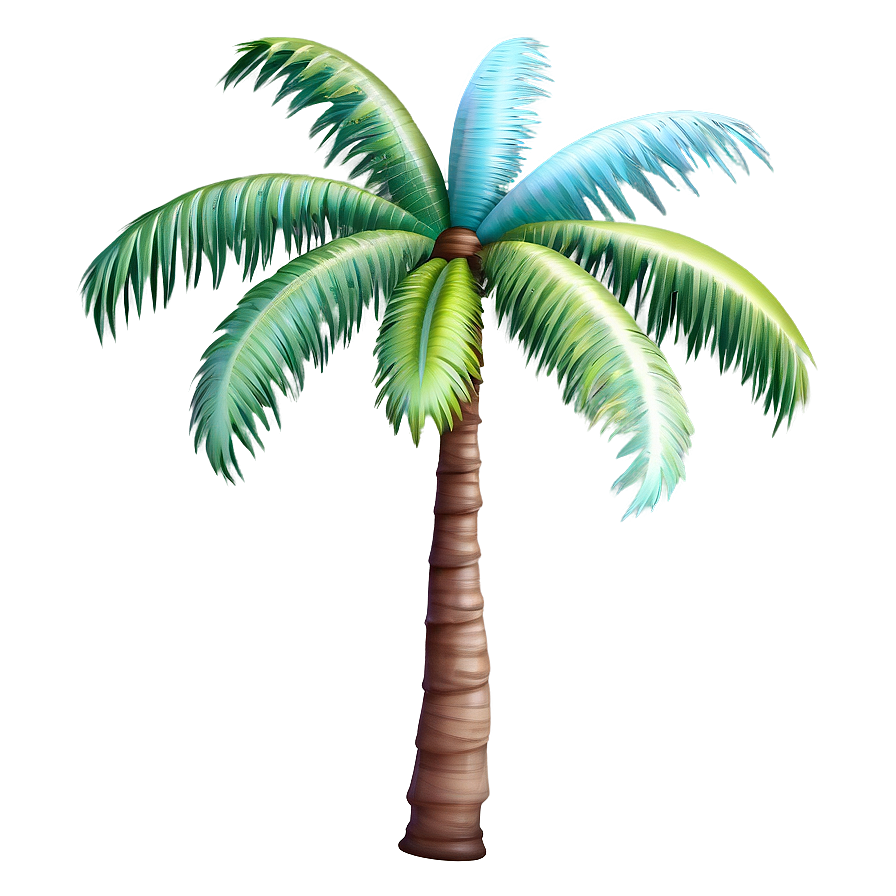 Paradise Palm Tree Emoji Png Xnr PNG Image