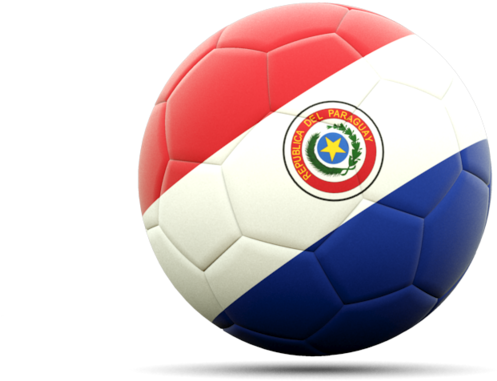 Paraguay Soccer Ball Colors PNG Image