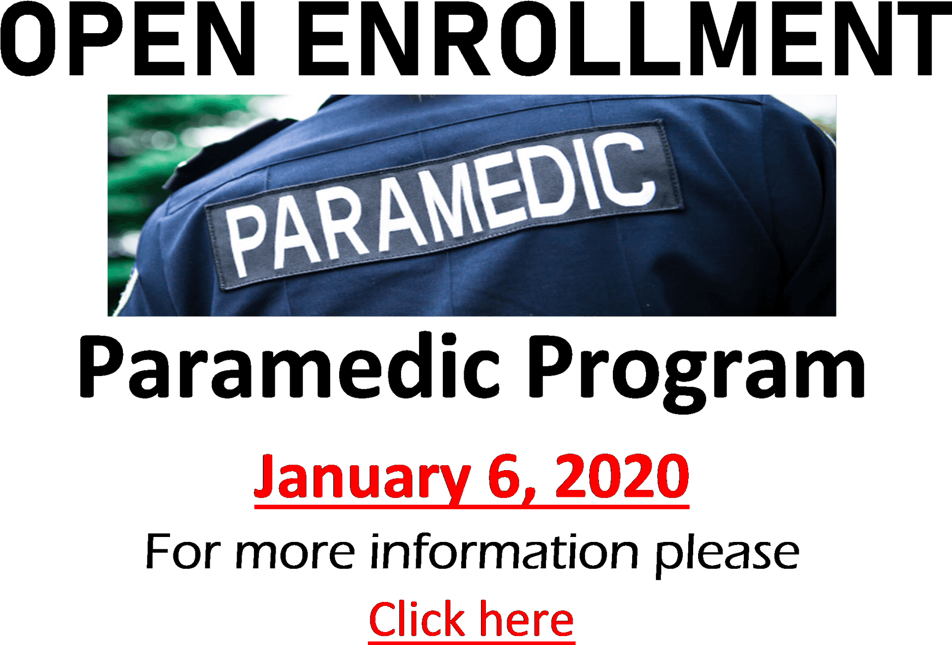 Paramedic Program Enrollment Advertisement PNG Image