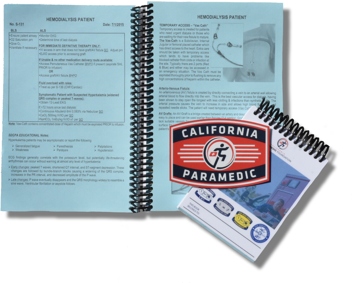 Paramedic Training Manualsand Badge PNG Image