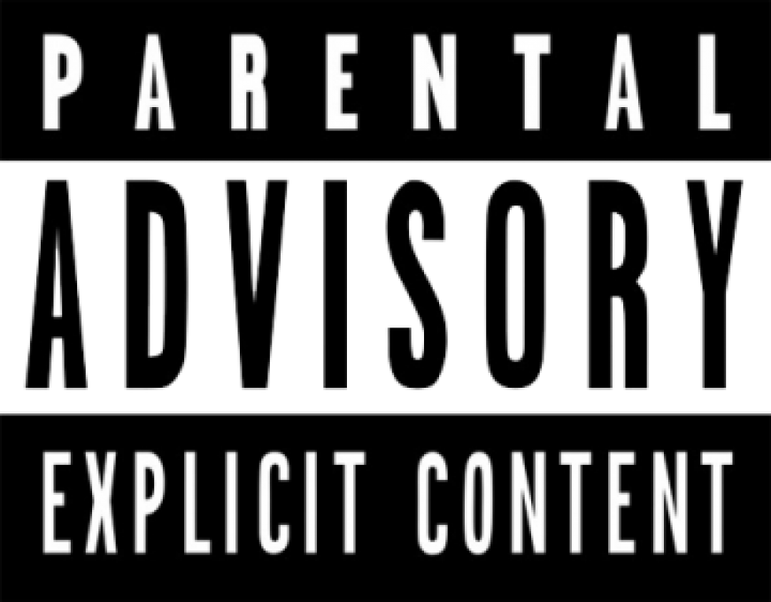 Parental Advisory Explicit Content Label PNG Image