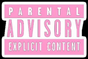 Parental Advisory Explicit Content Label PNG Image