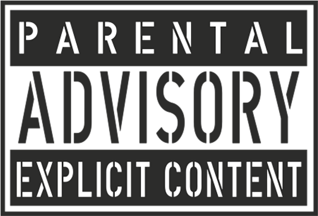 Parental Advisory Explicit Content Label PNG Image