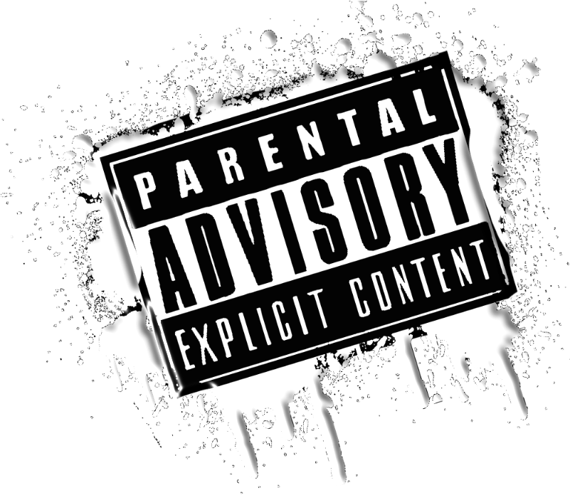 Parental Advisory Explicit Content Sign PNG Image