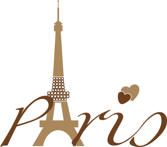 Paris Eiffel Tower Love Illustration PNG Image