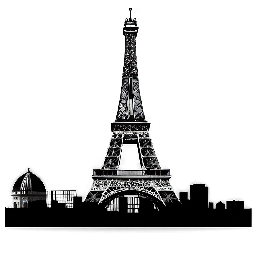 Paris Skyline Silhouette Png 28 PNG Image