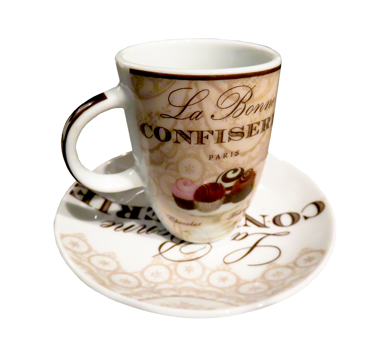 Parisian Confectionery Coffee Cup PNG Image