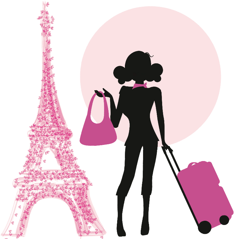 Parisian Fashion Trip PNG Image