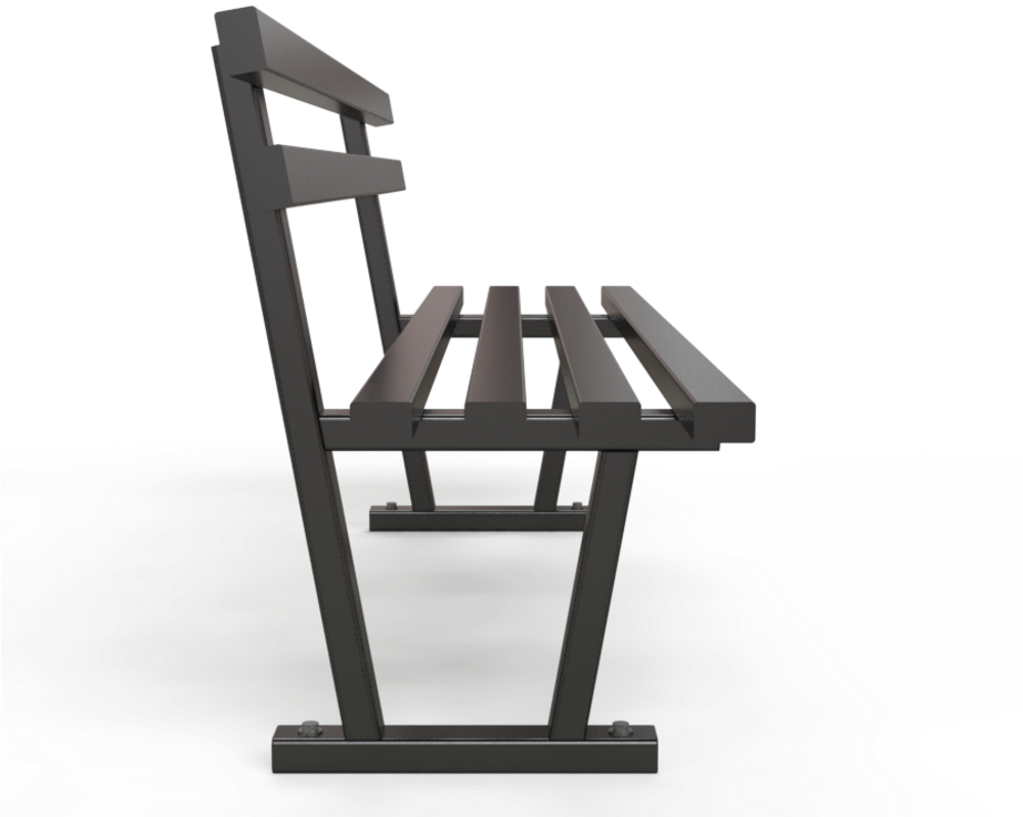 Park Bench Solitude3 D Rendering PNG Image