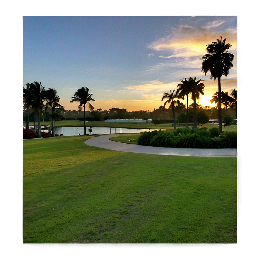 Park Sunrise View Png Ubf PNG Image