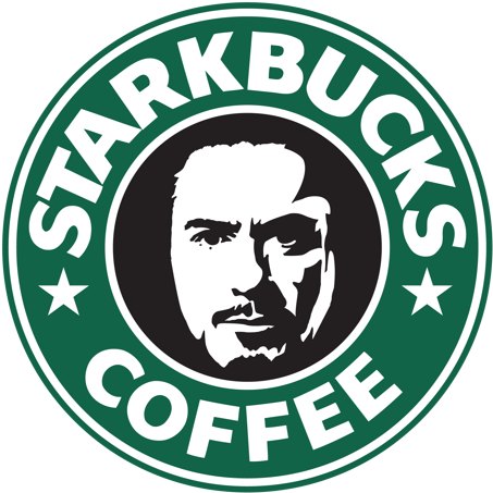 Parody Coffee Brand Logo PNG Image