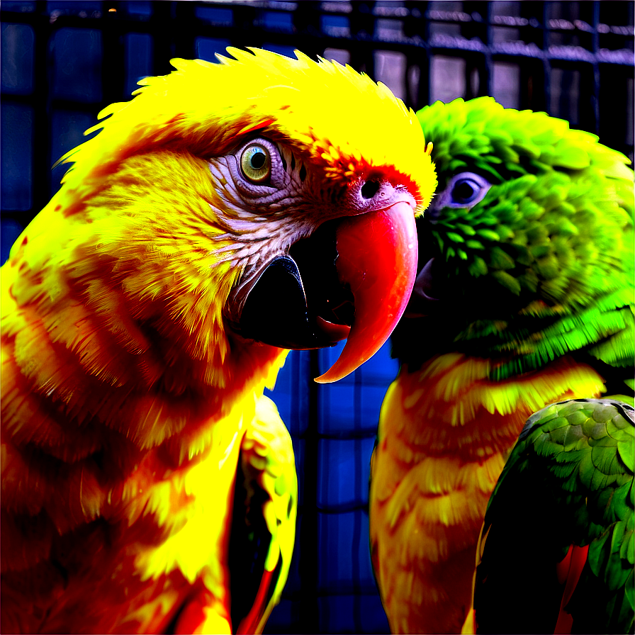 Parrot In Cage Png Hmy PNG Image