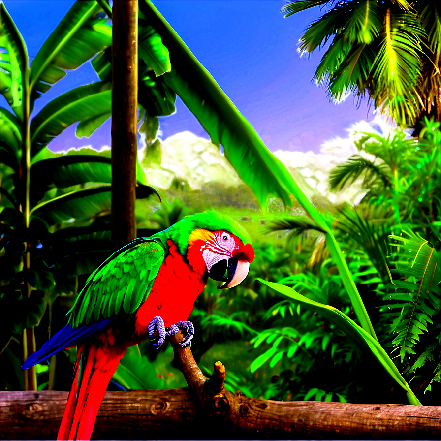 Parrot In Nature Png Ndb66 PNG Image