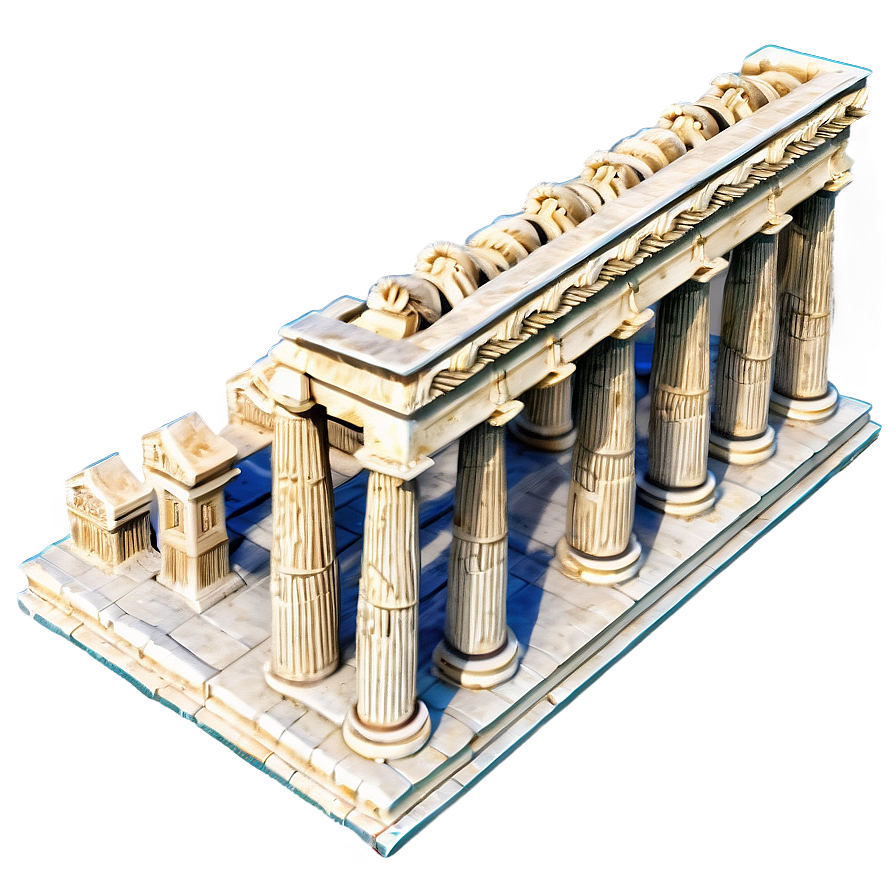 Parthenon Aerial Perspective Png Hox PNG Image