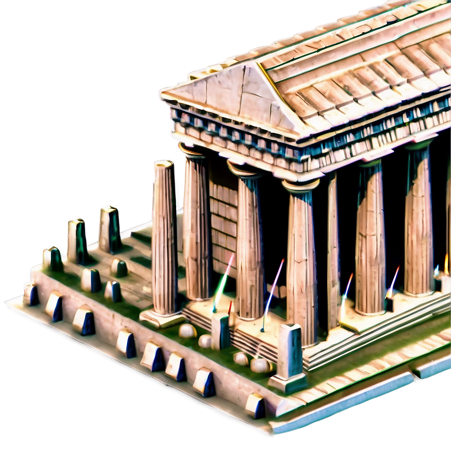 Parthenon Aerial Perspective Png Jwq78 PNG Image