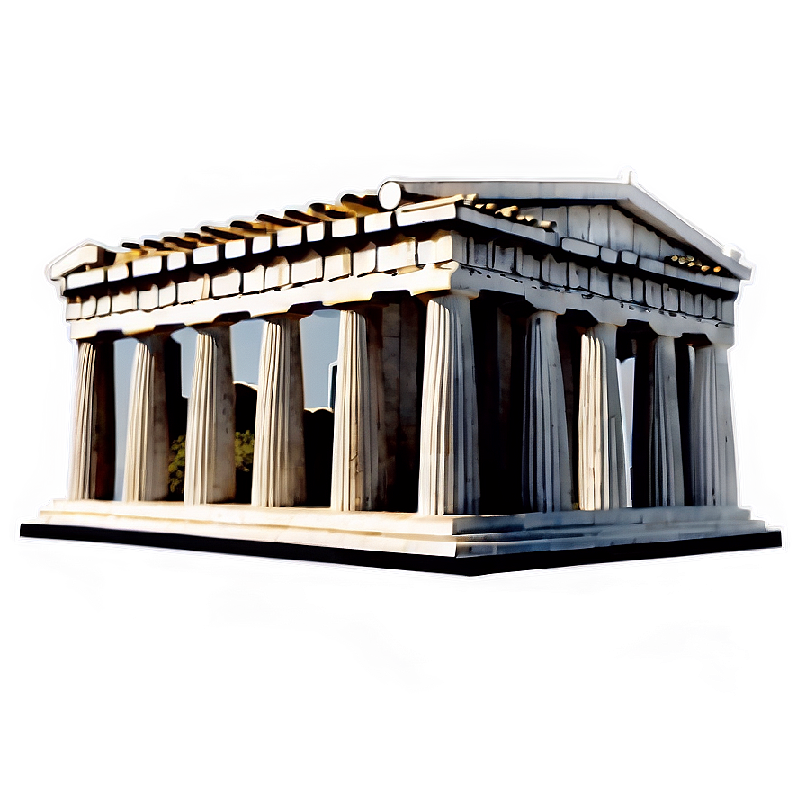 Parthenon Black And White Png 52 PNG Image