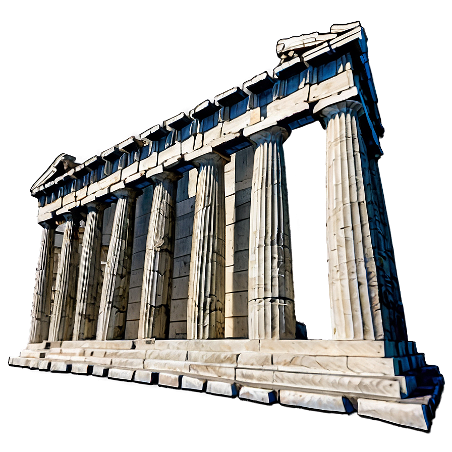 Parthenon In Spring Png Qxb PNG Image