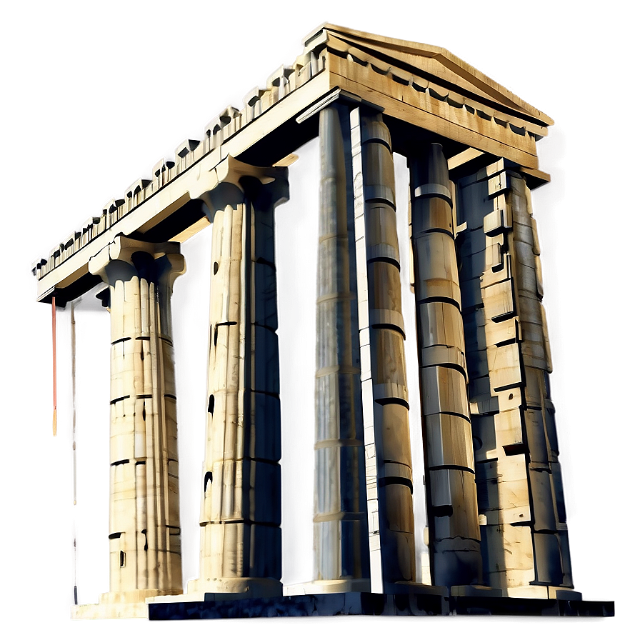 Parthenon Reconstruction Art Png Hje72 PNG Image