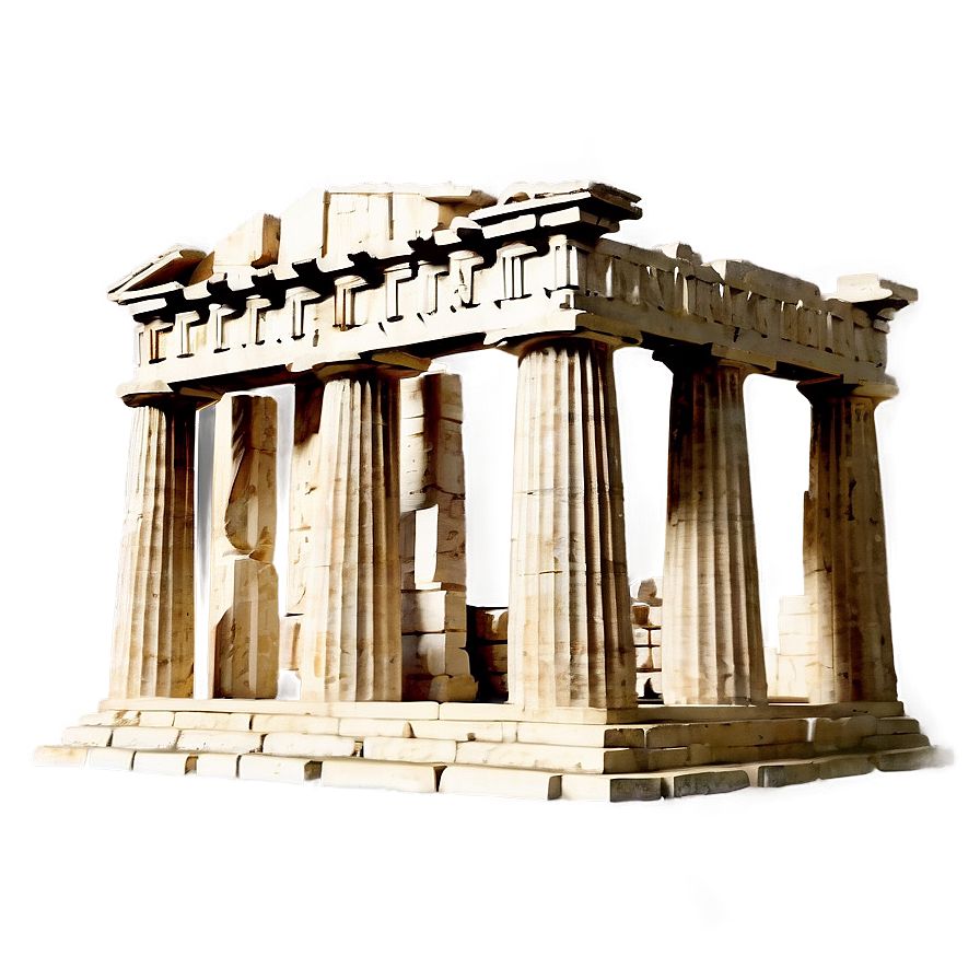 Parthenon Ruins Sketch Png 06252024 PNG Image