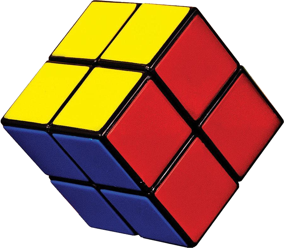 Partially Solved Rubiks Cube PNG Image