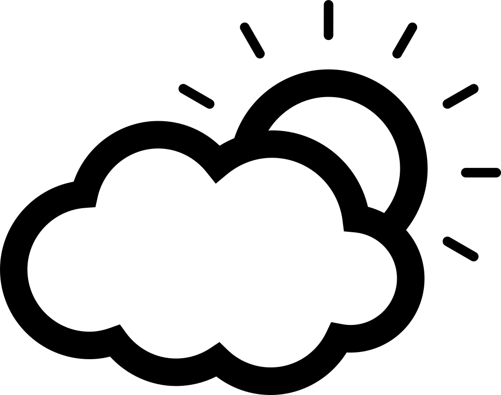 Partly Cloudy Weather Icon PNG Image