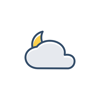 Partly Cloudy Weather Icon PNG Image