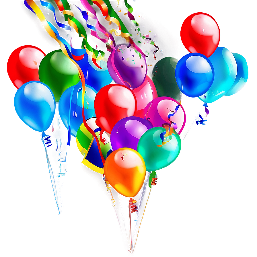 Party Balloons Png Anr96 PNG Image