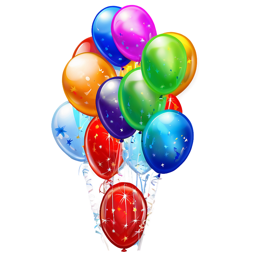 Party Balloons Png Juc PNG Image