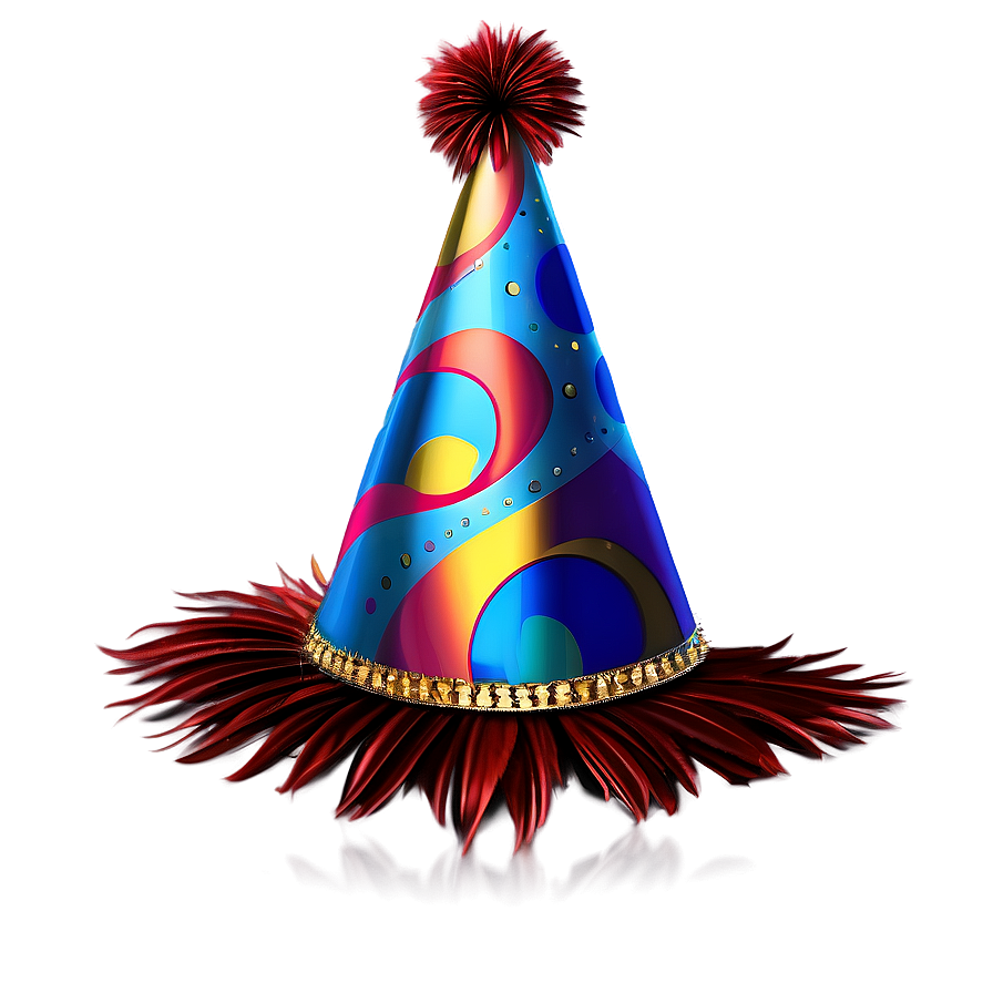 Party Hat With Feathers Png 44 PNG Image