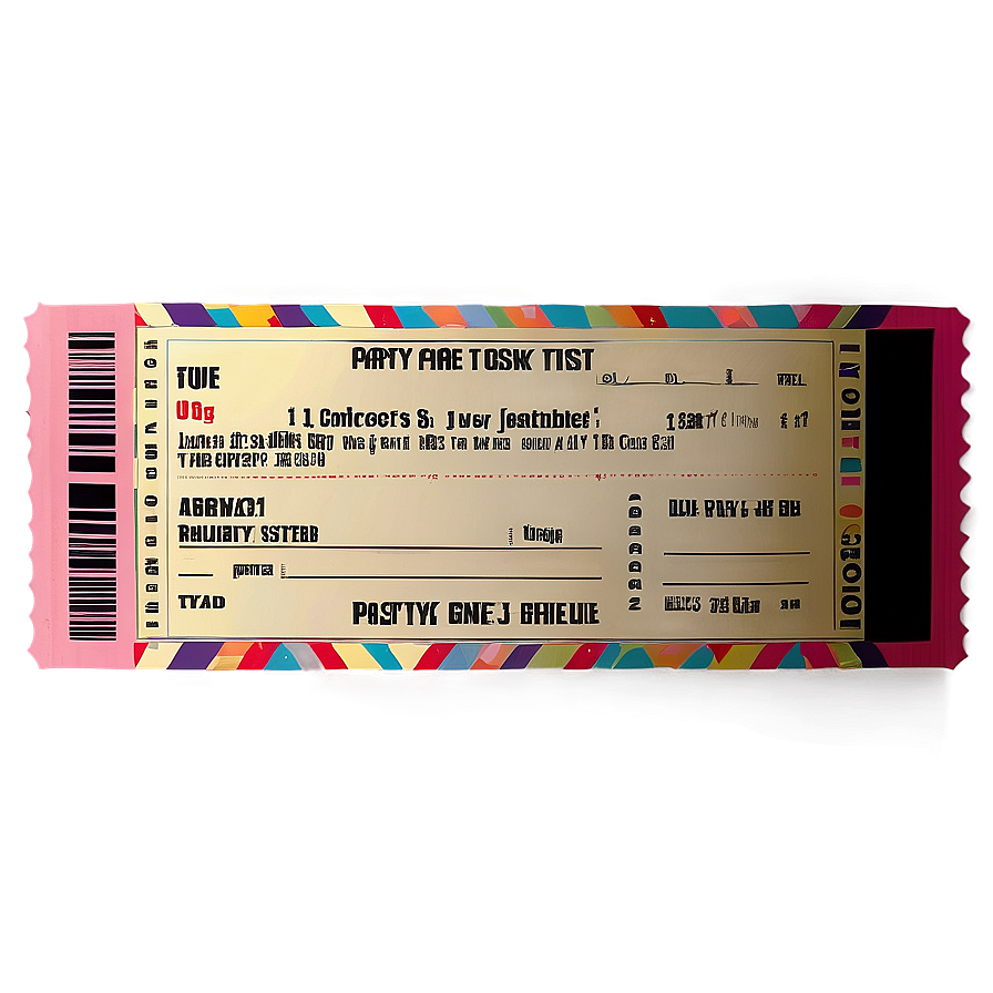 Party Raffle Ticket Png 06262024 PNG Image