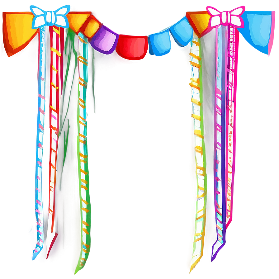 Party Streamers Drawing Png Xpr12 PNG Image