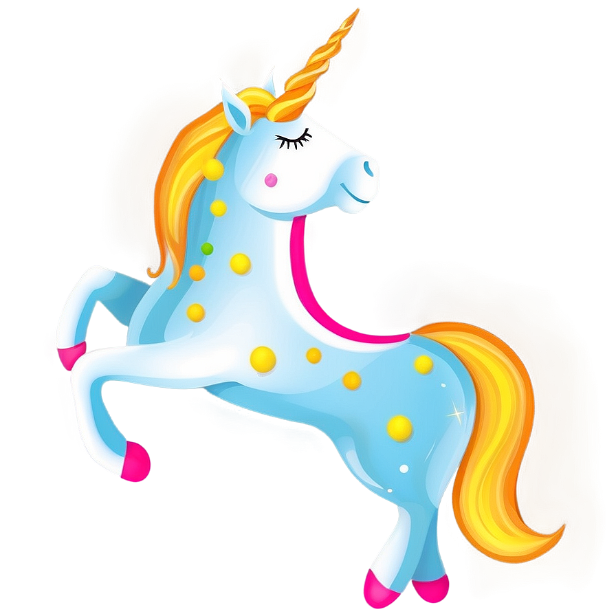 Party Unicorn Clipart Png Rfa18 PNG Image