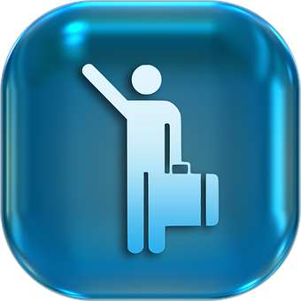 Passengerwith Luggage Icon PNG Image