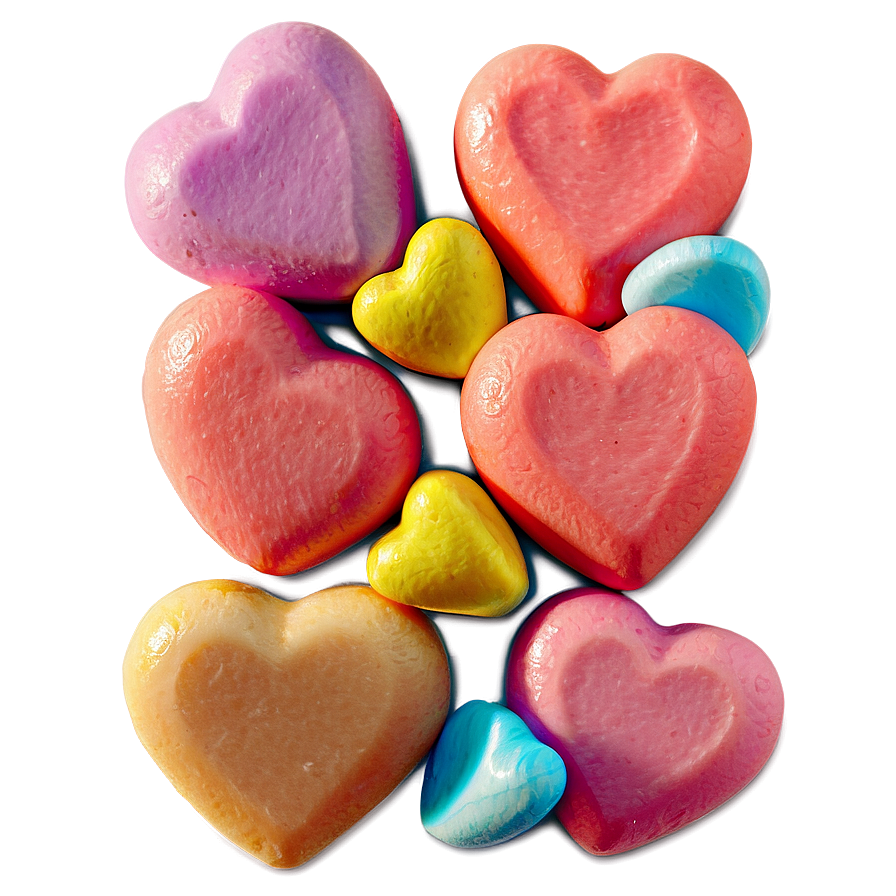 Pastel Candy Hearts Png 06212024 PNG Image