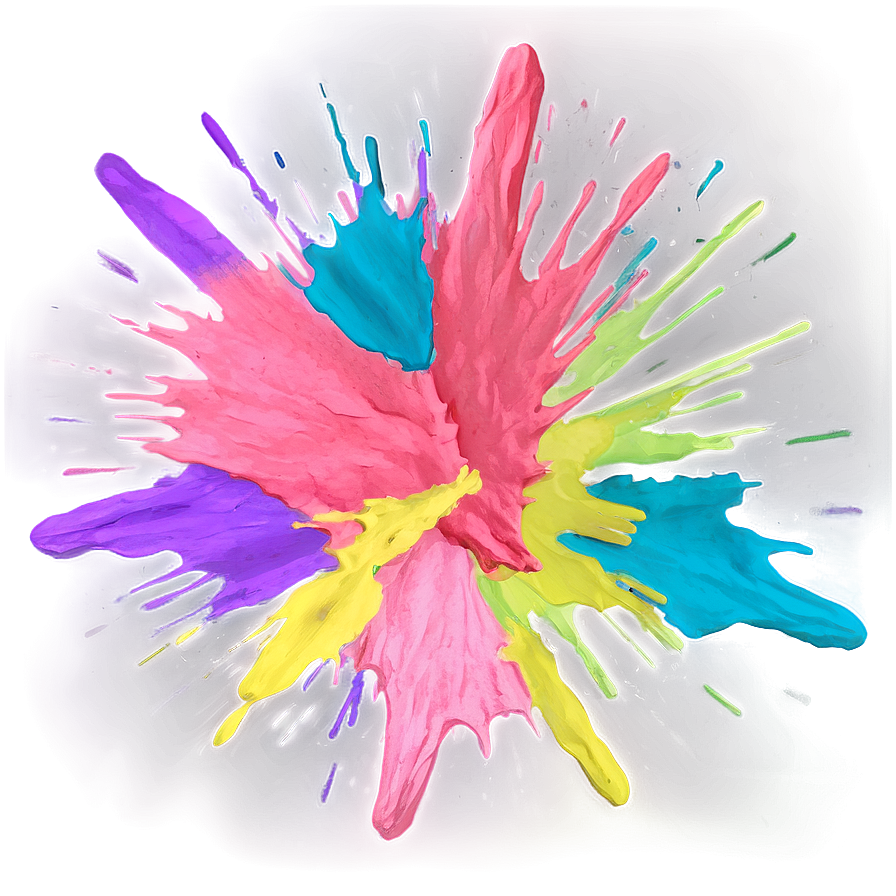 Pastel Color Splash Png Ahx PNG Image