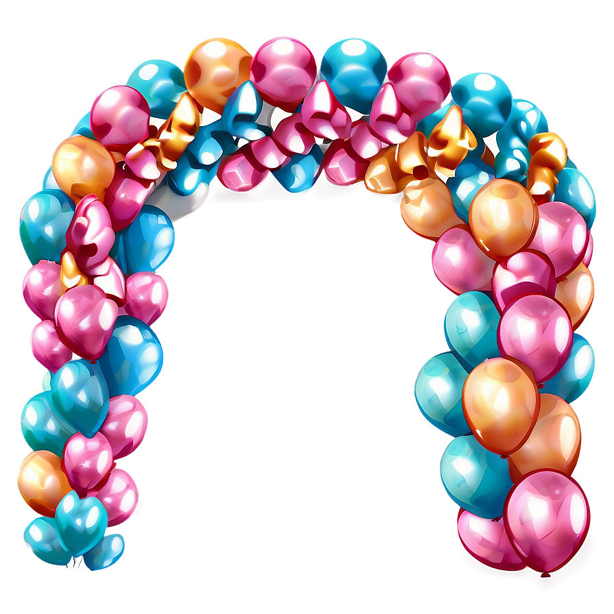 Pastel Colors Balloon Arch Png 44 PNG Image