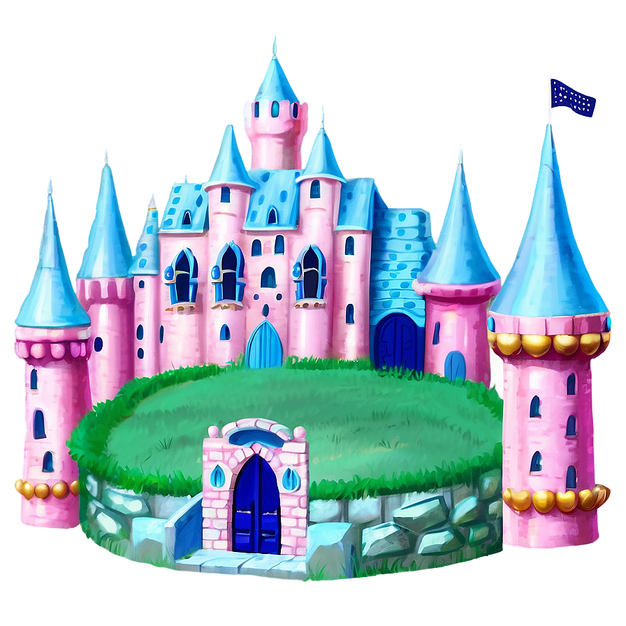 Pastel Disney Castle Png 05242024 PNG Image