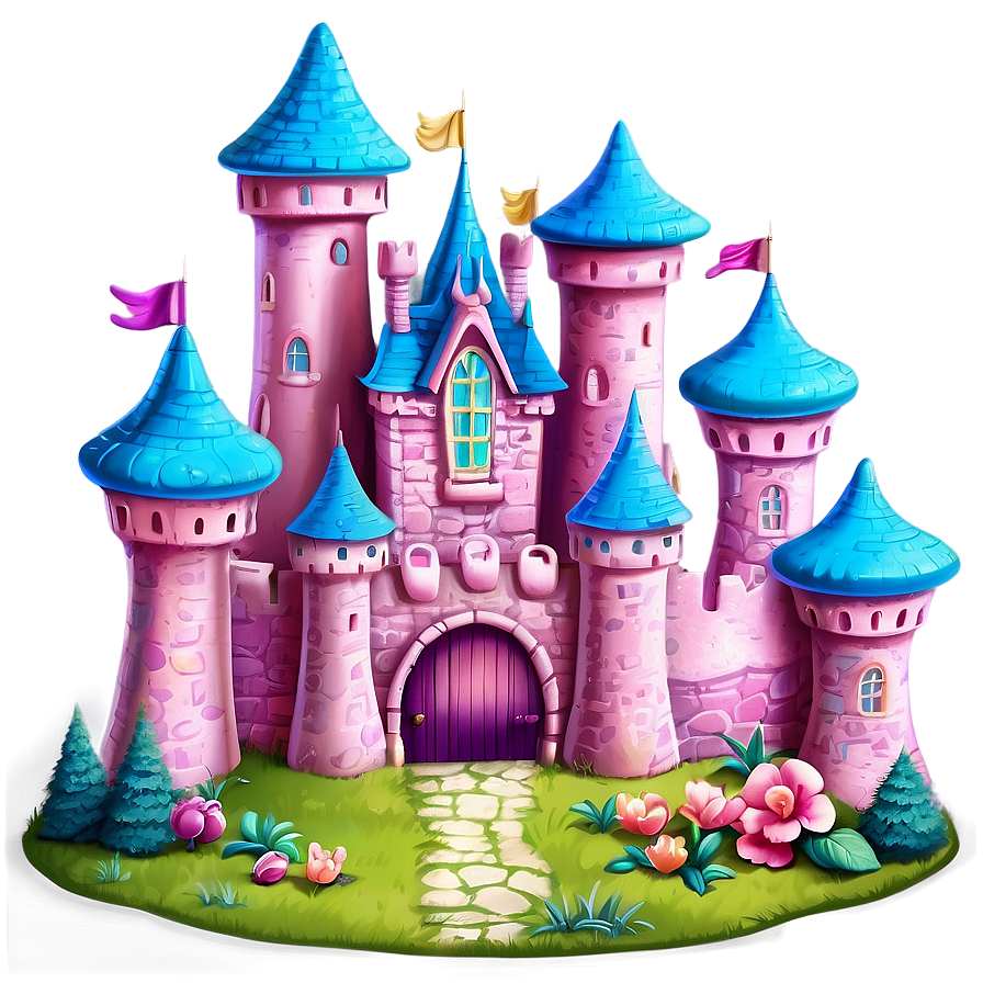 Pastel Disney Castle Png Ixu PNG Image