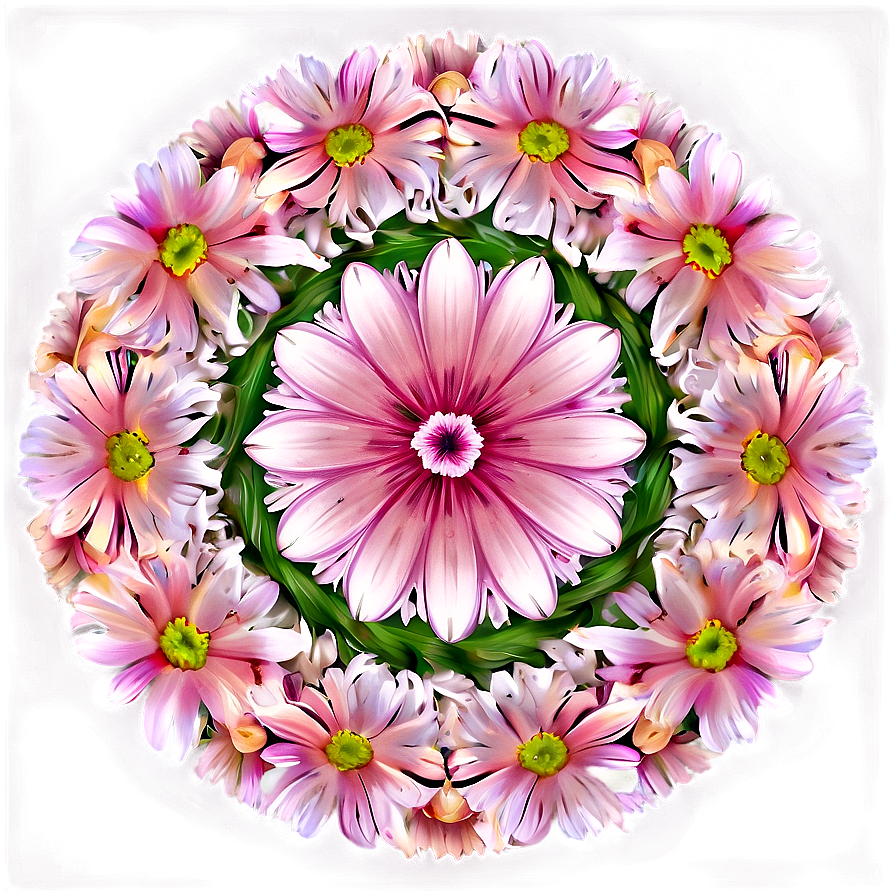 Pastel Flower Circle Png 06252024 PNG Image