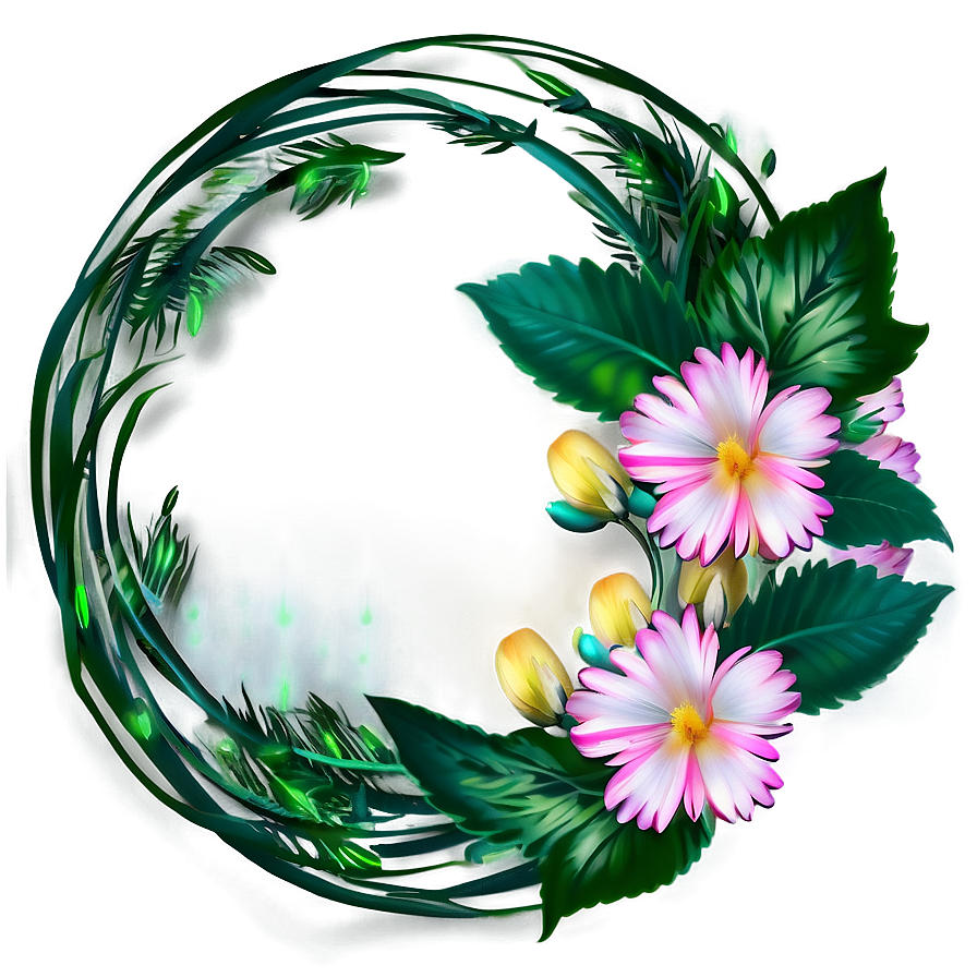 Pastel Flower Circle Png Qpp PNG Image