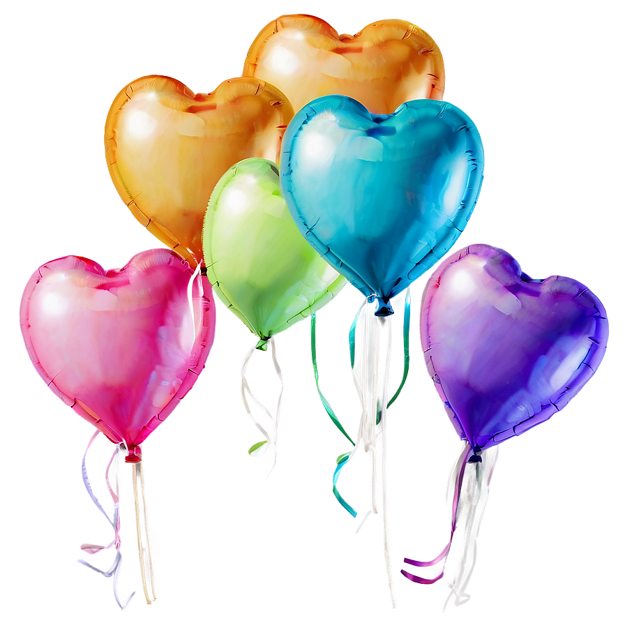 Pastel Heart Balloon Png 06212024 PNG Image