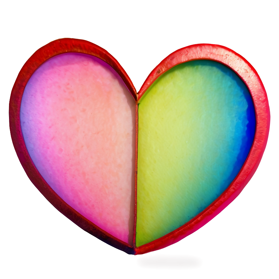 Pastel Heart Overlay Png 58 PNG Image