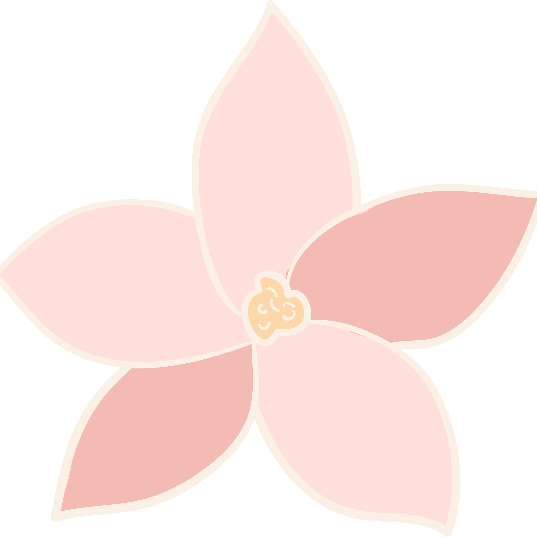 Pastel Magnolia Graphic PNG Image