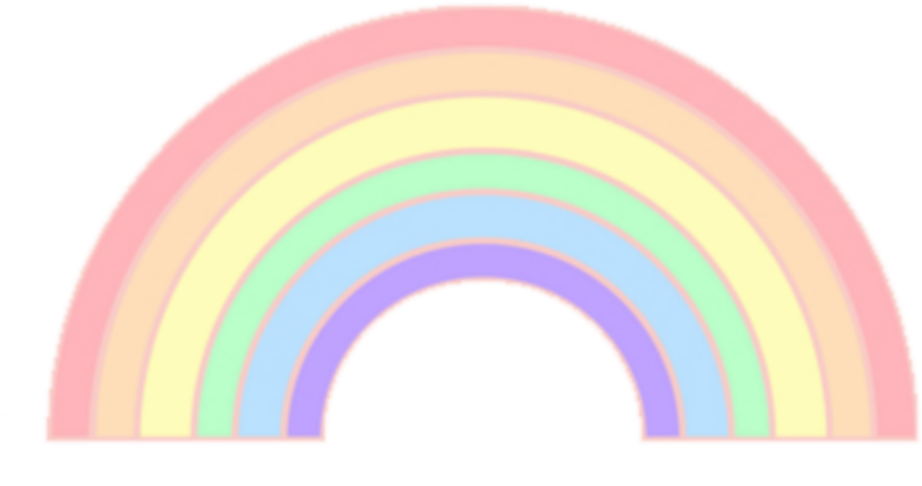 Pastel Rainbow Arch PNG Image