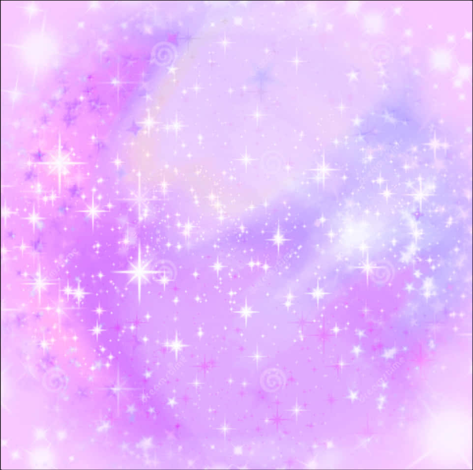 Pastel Sparkle Fantasy Background PNG Image