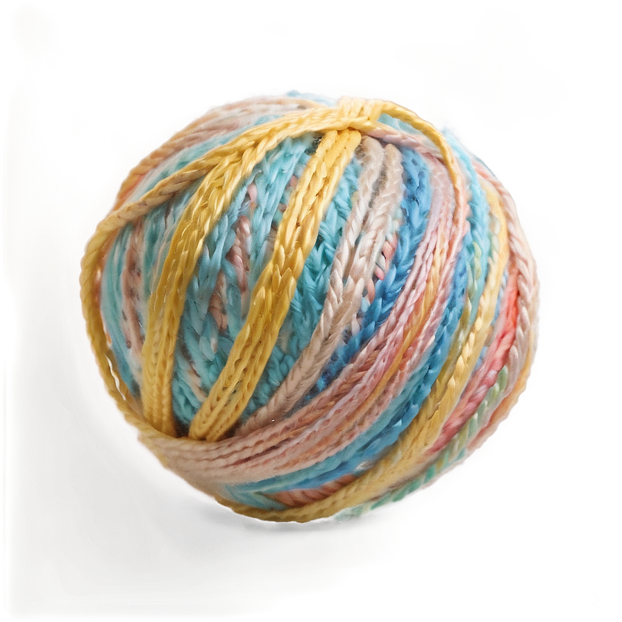 Pastel Yarn Ball Png 06212024 PNG Image