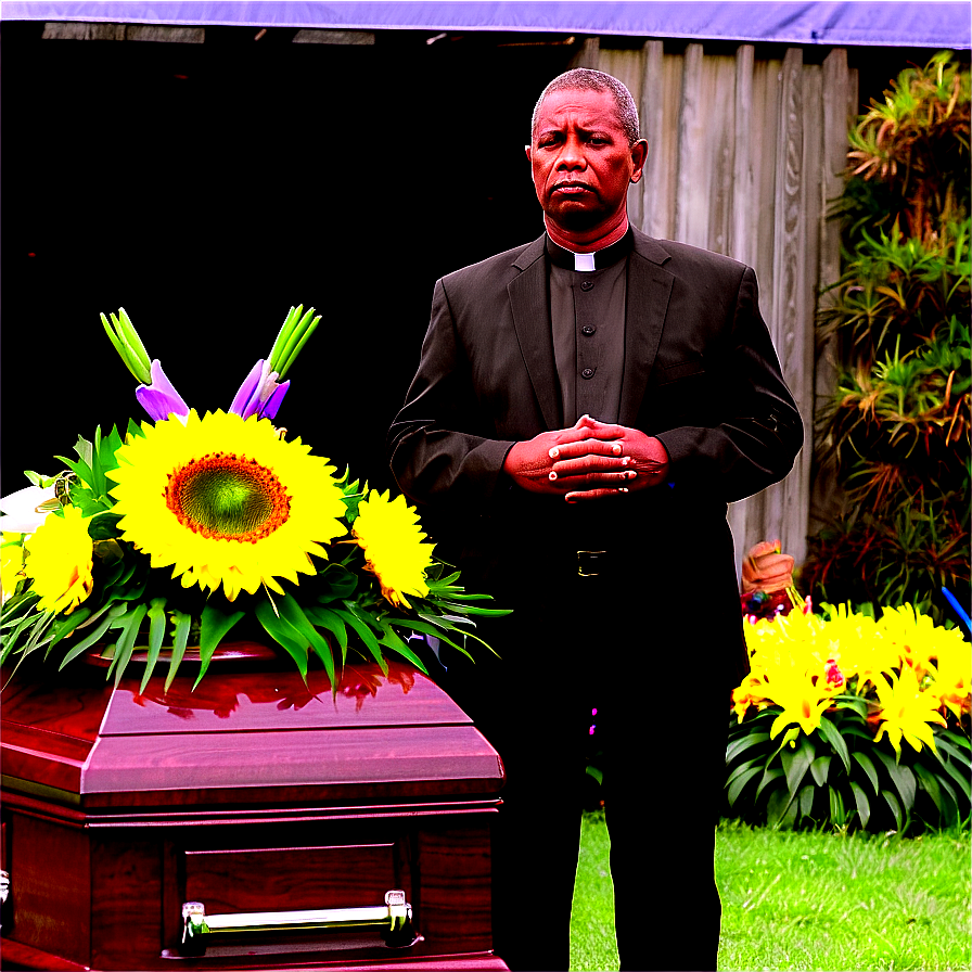 Pastor At Funeral Service Png Hlc PNG Image