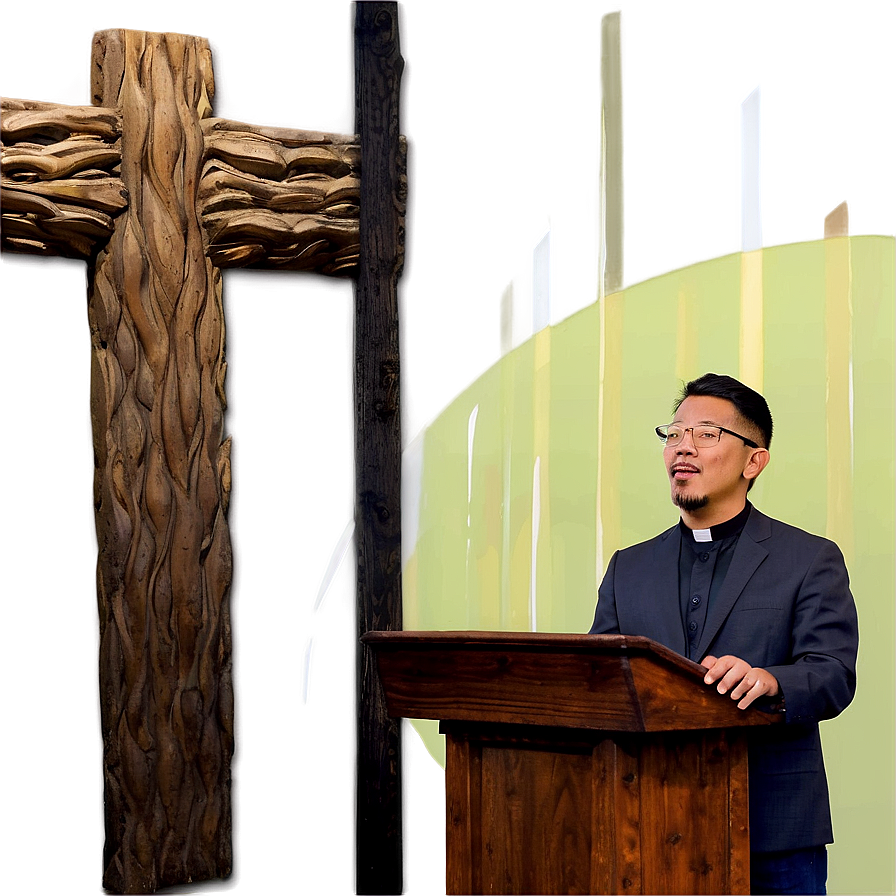 Pastor Giving Sermon Png Hto61 PNG Image