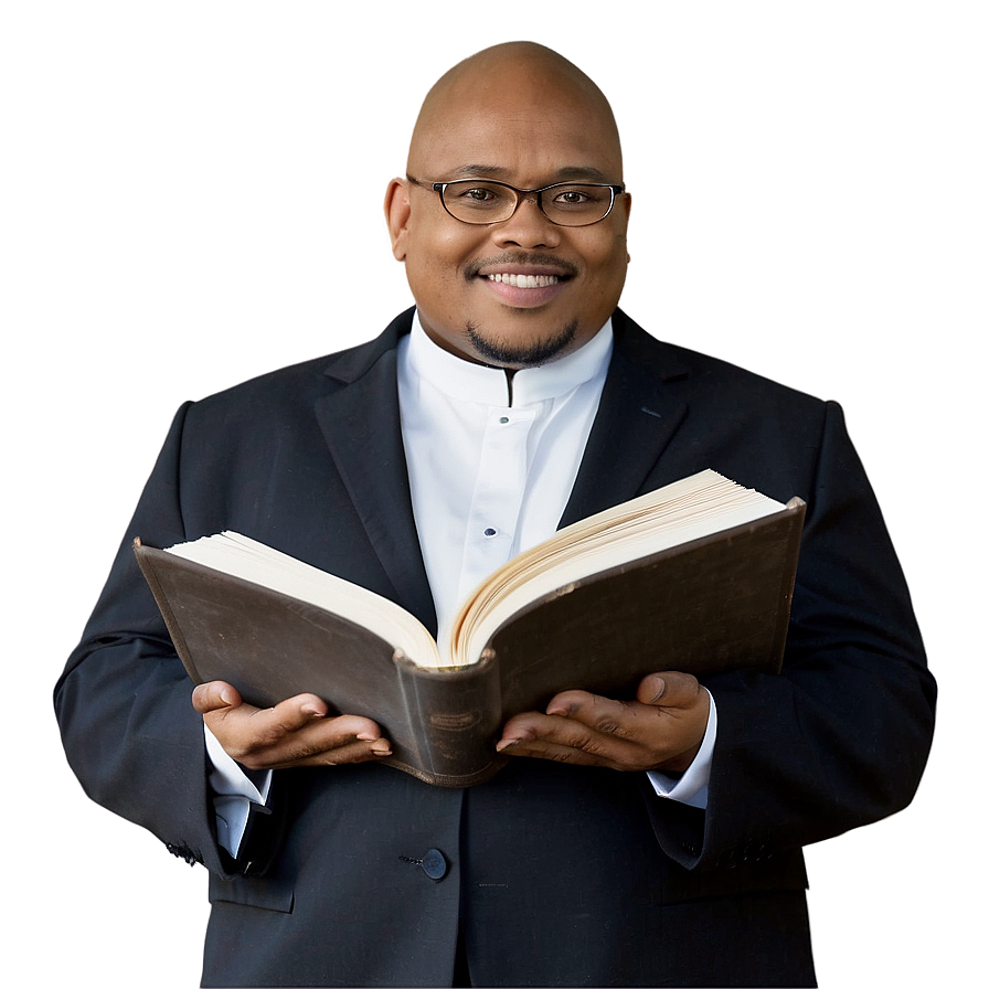 Pastor With Holy Book Png 06272024 PNG Image