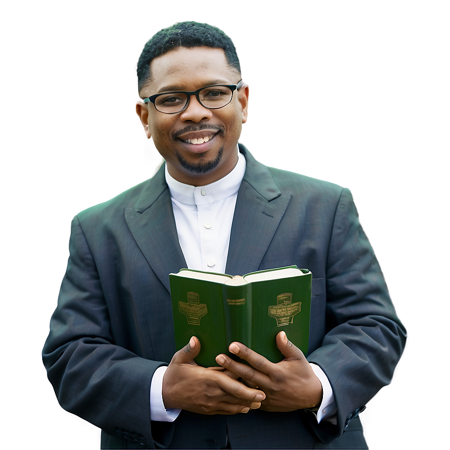 Pastor With Holy Book Png 06272024 PNG Image